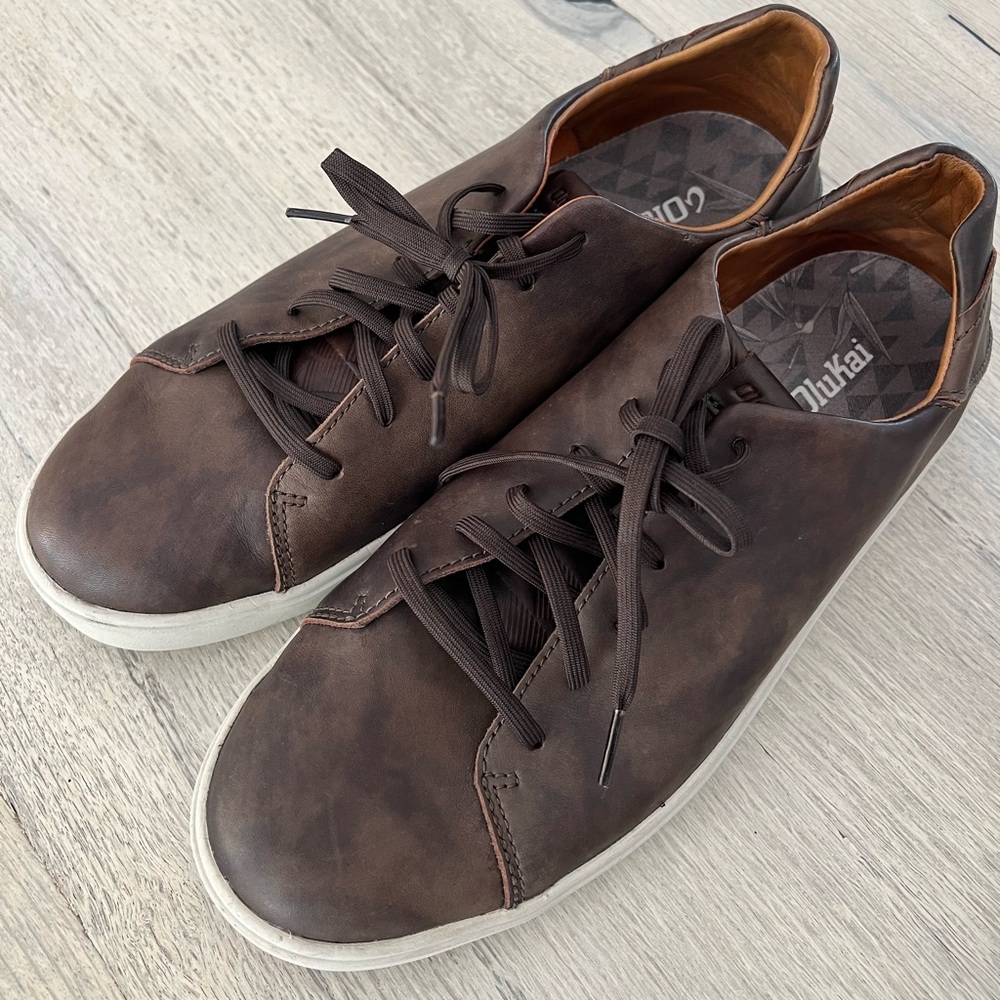 Olukai Mens Lae'ahi Li 'Ili 10455-6363 Dark Brown Low Shoes Sneaker Size 11